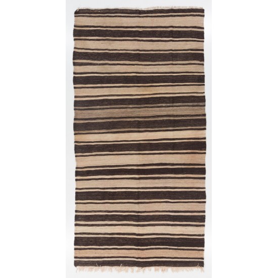 Hand-woven Vintage Central Anatolian Kilim (Flat-weave), 100% Wool