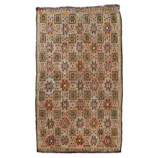 Colorful Geometric Design Anatolian Kilim Rug