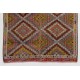 Colorful Geometric Design Anatolian Kilim Rug, Vintage Jijim