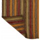 Vintage Handwoven Turkish Kilim, Warm-Toned Striped Flatweave Rug, 100% Wool Vintage Handwoven Turkish Kilim, Warm-Toned Striped Flatweave Rug, 100% Wool