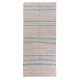 Nomadic Vintage Hand-Woven Runner Kilim, Flat-Weave Rug in Soft Colors