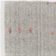 Vintage Handwoven Turkish Kilim, Neutral Gray Flatweave Wool Rug with Colorful Motifs