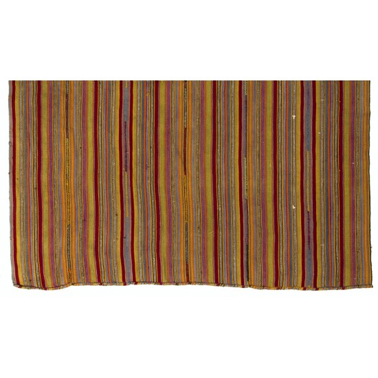 Striped Vintage Kilim, Flat-weave Rug