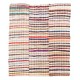 Colorful Cotton Kilim, Flat-Weave Rag Rug