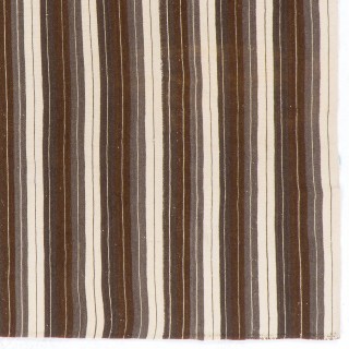 Vintage Handwoven Turkish Kilim, Vertical Banded Flatweave Rug, 100% Wool Vintage Handwoven Turkish Kilim, Vertical Banded Flatweave Rug, 100% Wool