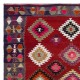 Colorful Vintage Anatolian Kilim, Flat-Weave Rug