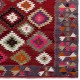Colorful Vintage Anatolian Kilim, Flat-Weave Rug