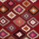 Colorful Vintage Anatolian Kilim, Flat-Weave Rug