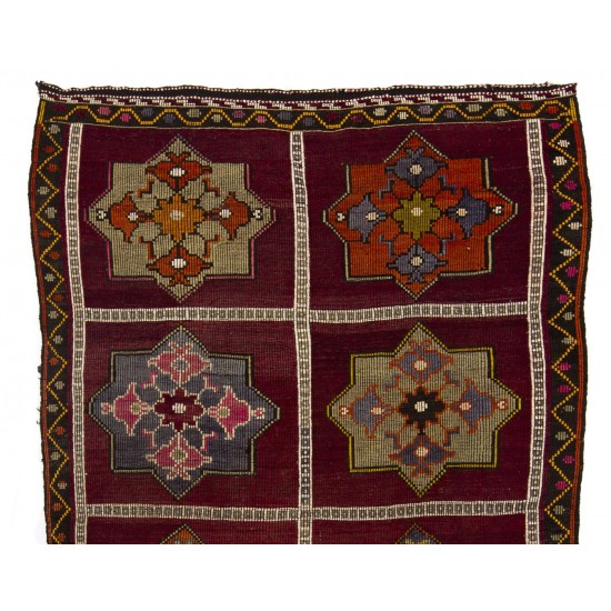 Hand-woven Vintage Central Anatolian Kilim (Flat-weave) Hand-woven Vintage Central Anatolian Kilim (Flat-weave)