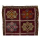 Hand-woven Turkish Kilim, Vintage Flat-Weave Rug