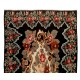 Handmade Bessarabian Kilim, Floral Rug. Vintage Tapestry. All Wool