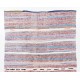 Banded Hand-woven Vintage Central Anatolian Kilim (Flat-weave), All Cotton