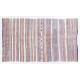 Banded Hand-woven Vintage Central Anatolian Kilim (Flat-weave), All Cotton