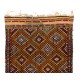 Vintage Anatolian Jijim Kilim Rug. One of a Kind Hand-woven Carpet