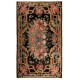 Decorative Hand-Woven Vintage Floral Tapestry. Eastern European Bessarabian Kilim Rug, 100% Wool