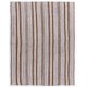 Vintage Hand-Woven Turkish Kilim, Decorative Striped Pattern Rug