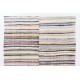 Colorful Vintage Cotton Turkish Kilim Colorful Vintage Cotton Turkish Kilim