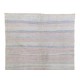 Cotton Anatolian Kilim Rug in Soft Colors