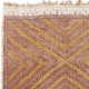 Vintage Handwoven Turkish Jijim Kilim, Colorful Chevron and Diamond Geometric Flatweave Rug, 100% Wool, Circa 1960