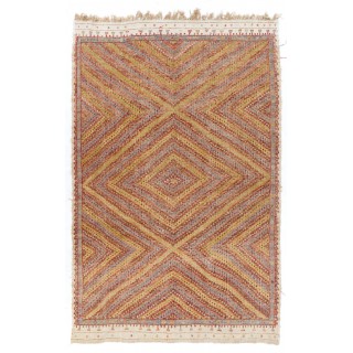 Beautiful Vintage Handwoven Central Anatolian Jijim Kilim Rug, circa 1955