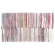 Colorful Striped Vintage Cotton Kilim Rug