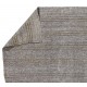 Natural Goat Wool and Hemp Hand-woven Vintage Kilim (Flat-weave) in Light Gray & Greenish Brown