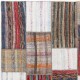Vintage Handwoven Turkish Patchwork Kilim, Multicolored Striped Flatweave Rug, Custom Options Available Vintage Handwoven Turkish Patchwork Kilim, Multicolored Striped Flatweave Rug, Custom Options Available