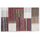 Vintage Hand-Woven Patchwork Kilim Rug, Custom Options Available