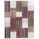 Vintage Hand-Woven Patchwork Kilim Rug, Custom Options Available