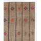 Vintage Handmade Anatolian Kilim "Flat-Weave" with Colorful Motifs Vintage Handmade Anatolian Kilim "Flat-Weave" with Colorful Motifs