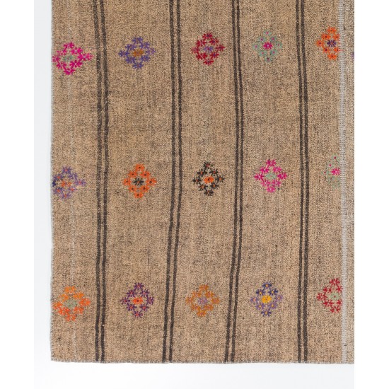 Vintage Handmade Anatolian Kilim "Flat-Weave" with Colorful Motifs Vintage Handmade Anatolian Kilim "Flat-Weave" with Colorful Motifs