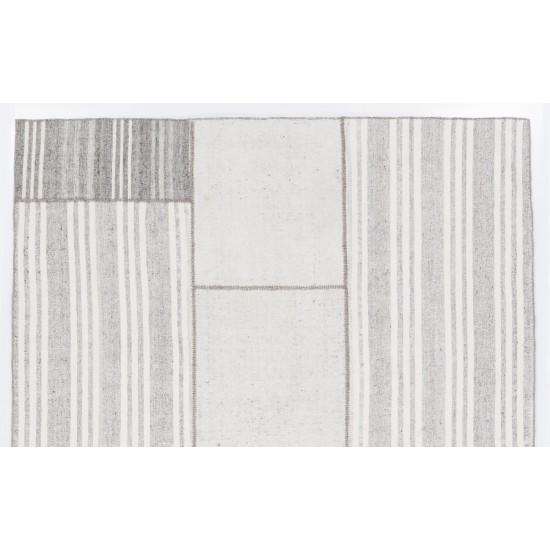 Cotton Anatolian Kilim, Flat-Woven Rug Cotton Anatolian Kilim, Flat-Woven Rug