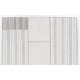 Vintage Handmade Turkish Goat Hair & Cotton Kilim Rug in Gray with White Stripes