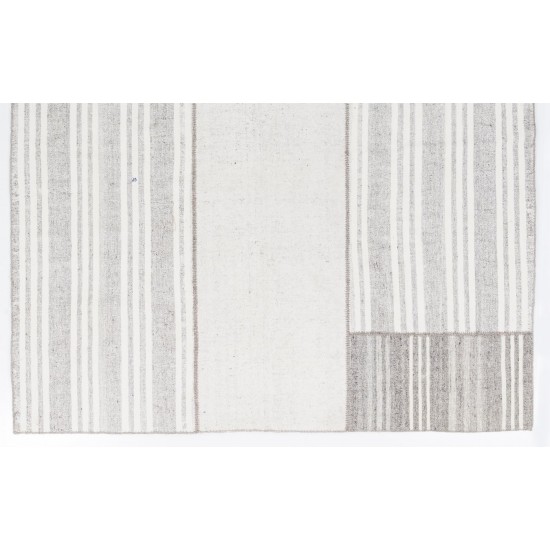 Cotton Anatolian Kilim, Flat-Woven Rug Cotton Anatolian Kilim, Flat-Woven Rug