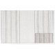 Vintage Handmade Turkish Goat Hair & Cotton Kilim Rug in Gray with White Stripes