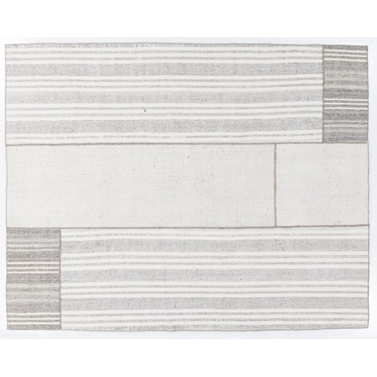 Cotton Anatolian Kilim, Flat-Woven Rug