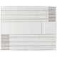 Vintage Handmade Turkish Goat Hair & Cotton Kilim Rug in Gray with White Stripes