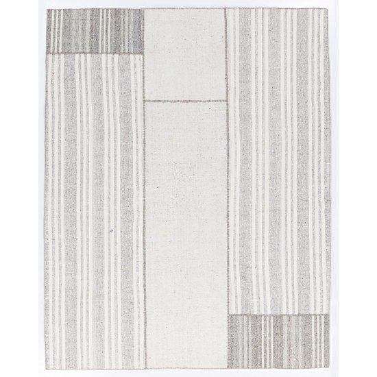 Cotton Anatolian Kilim, Flat-Woven Rug