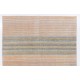 Mid-Century Vintage Cotton & Goat Wool Kilim with Orange Stripes