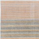 Vintage Handwoven Turkish Kilim, Neutral Gray and Peach Striped Flatweave Rug in Goat Hair, Wool and Cotton