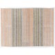 Mid-Century Vintage Cotton & Goat Wool Kilim with Orange Stripes