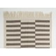 Hand-woven Turkish Kilim Rug, 100% Natural Undyed Wool, Custom Options Available