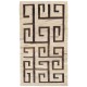 Greek Key Design Flat-Weave Kilim Rug. Made of Vintage Natural Hemp Yarns
