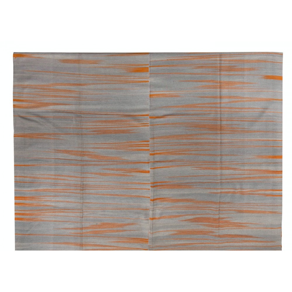 Modern Anatolian Double Sided Kilim Rug, 100% Wool, Custom Options Available