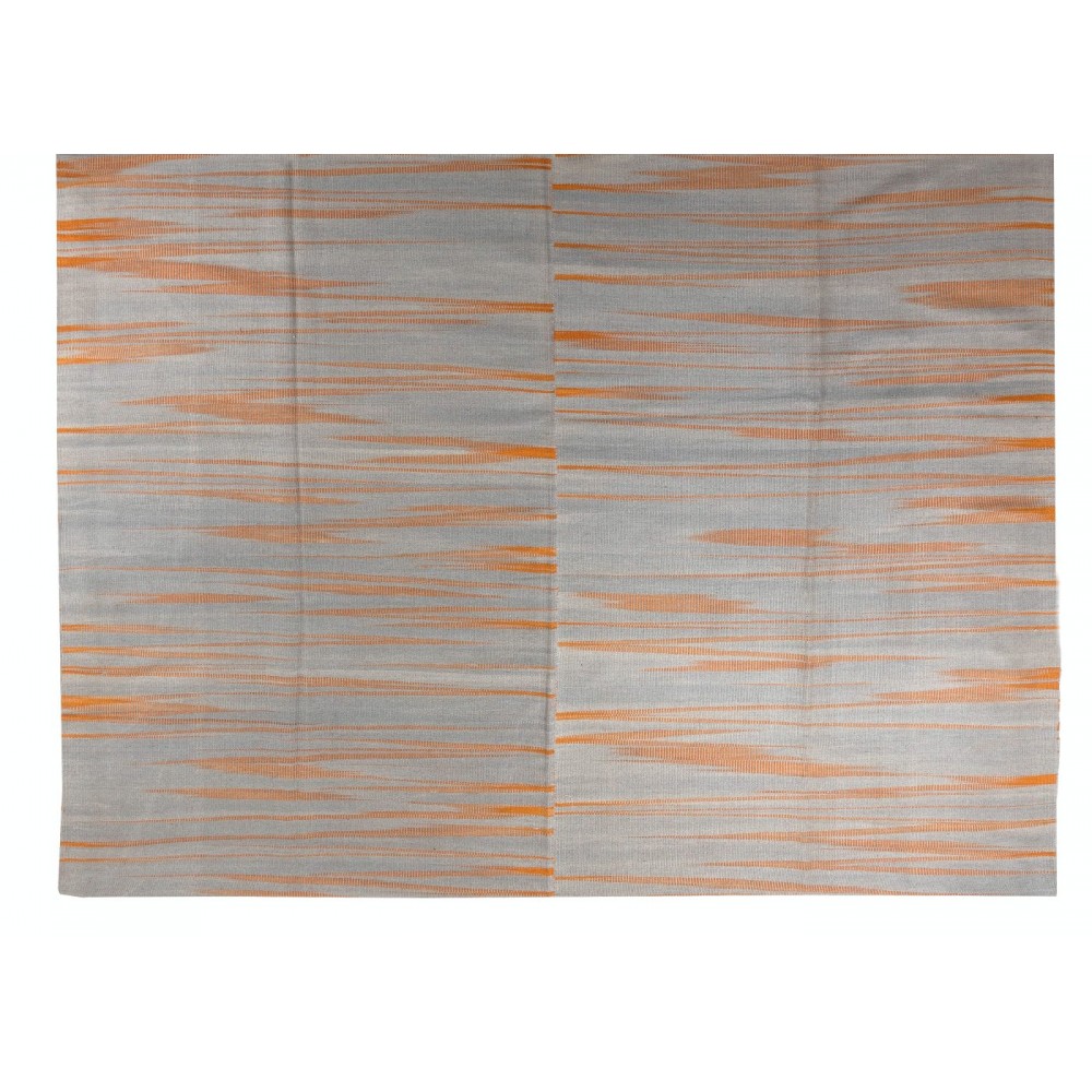 Modern Anatolian Double Sided Kilim Rug, 100% Wool, Custom Options Available