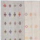 Handwoven Turkish Kilim, Cotton and Goat Hair Flatweave Rug with Colorful Floral Motifs, Adjustable Size