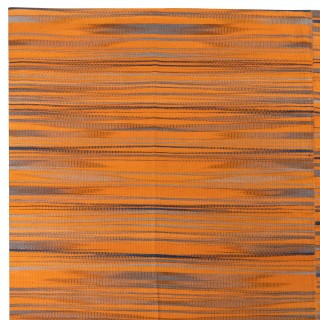 Modern Anatolian Double Sided Kilim Rug, 100% Wool, Custom Options Available