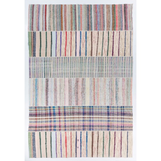Vintage Cotton Kilim, Rag Rug. Flatweave Floor Covering. Custom Options Available