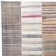 Oversize Cotton Kilim. Vintage Hand-Woven Rag Rug, Colorful Chaput Carpet