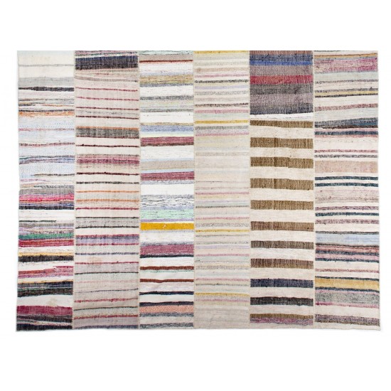 Fantastic Oversized Cotton Turkish Kilim Fantastic Oversized Cotton Turkish Kilim